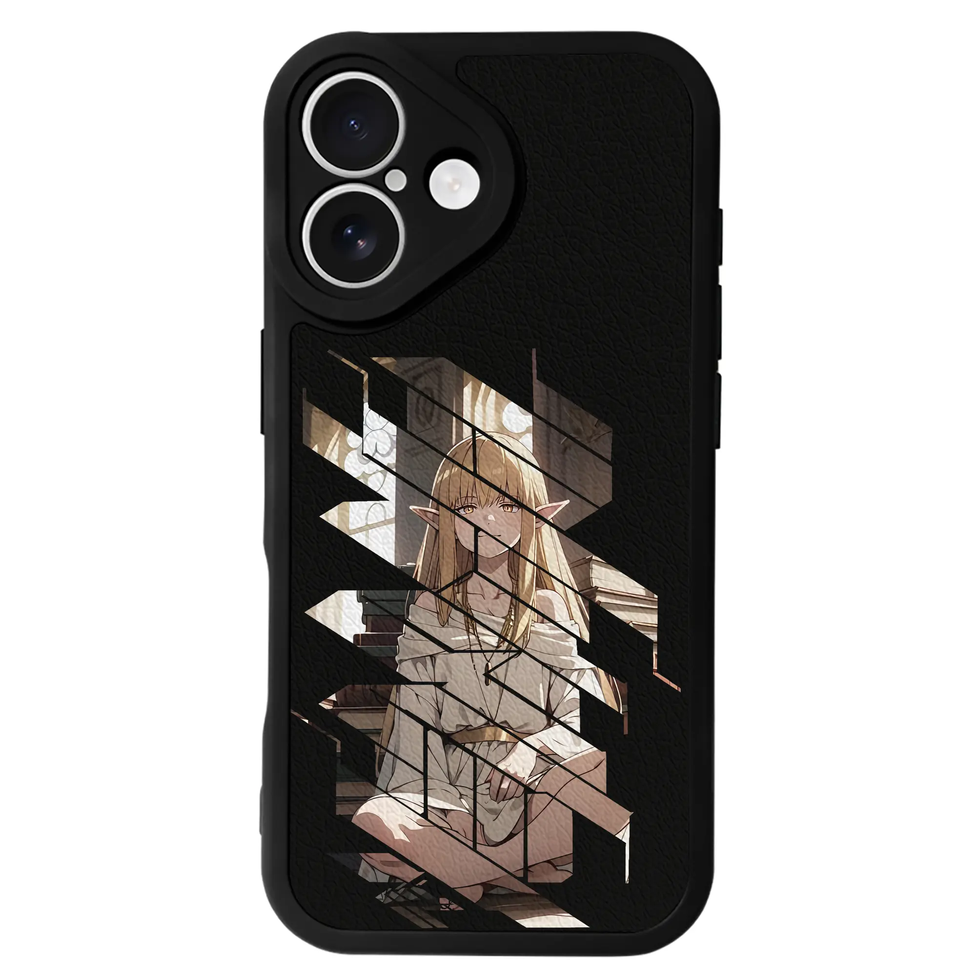 葬送のフリーレン（Frieren） グッズ,ゼーリエ（Serie） - IPhone 16シリーズ対応 ・ シリコンスマホケース ・ レザー調 ・ 高精度フィット ・ 耐衝撃 ・ ワイヤレス充電対応 ・ 精密カット